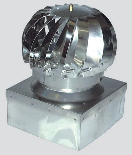 Fumaiolo girevole inox con base a cassetta