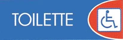 Targa logofix "toilette handicap"