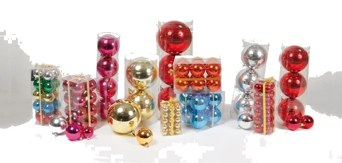 Sfere metallizzate in plastica