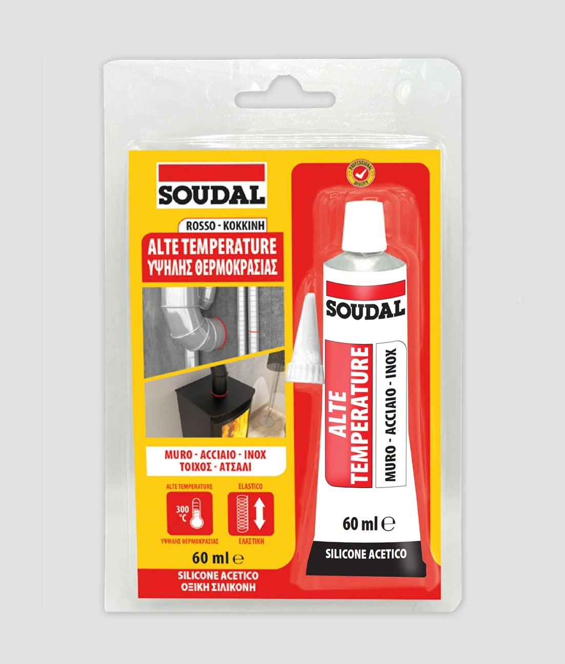Sigillante alte temperature soudal rosso – 6