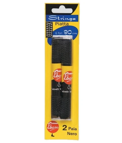 Stringhe sport piatte nero