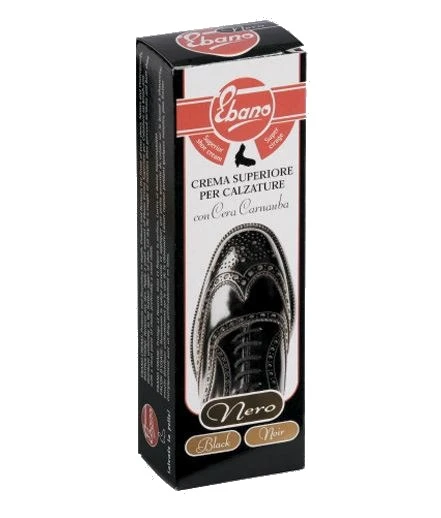 Tubetto crema scarpe ebano nero