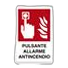 Cartello  pulsante allarme antincendio