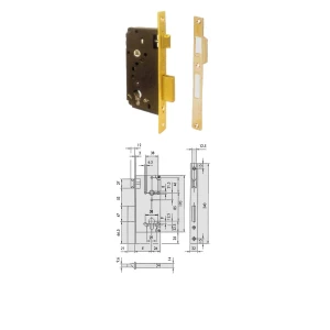 0000586 per serratura da infilare a cilindro cisa 5c110-130