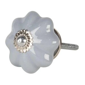 Pomello per porta rotondo in ceramica vintage cm.4x4h, due colori