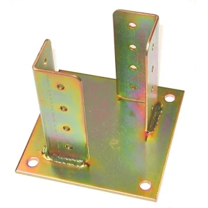 Supporto Travi tipo C con piastra fissaggio - 12 x 12 cm - Minutex