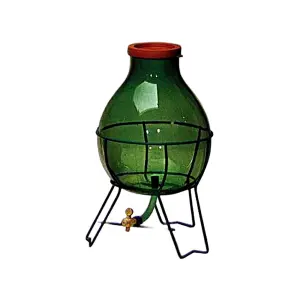 Acetiera vetro bocca larga con base