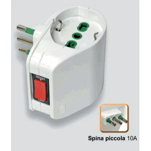 Adattatore civile multiplo con interruttore fanton