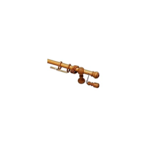 Bastone legno per tende movimento a corda a.2846 – Ø 35 mm × Lungh. 140 cm × Finitura noce