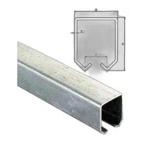 Binario per carrelli scorrevoli comunello a.24 piccolo