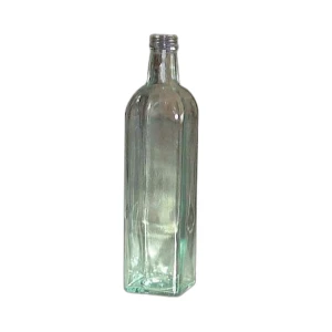 Bottiglia olio quadrata senza tappo