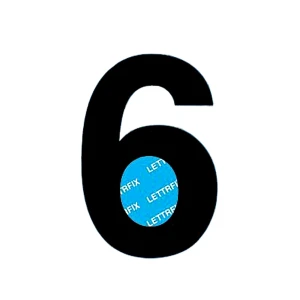 Carattere adesivo "6"