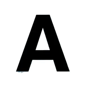 Carattere adesivo "a"