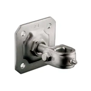 Cardine regolabile a fascetta con piastra e dado avvitabile a.186