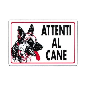 Cartello attenti al cane