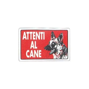 Cartello attenti al cane