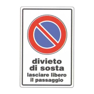 Cartello divieto sosta