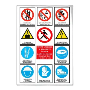 Cartello ediltarga divieti non addetti