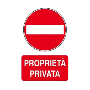 Cartello proprieta privata