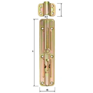 Catenaccio asta tonda porta lucchetto a.890