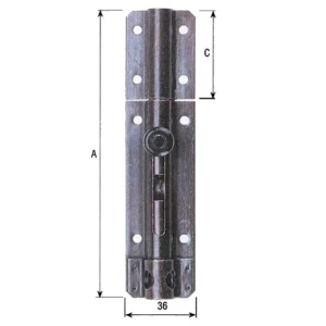 Catenaccio porta lucchetto leggero bronzato a.248