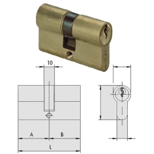 Cilindro doppio a profilo europeo logo line cisa 08011