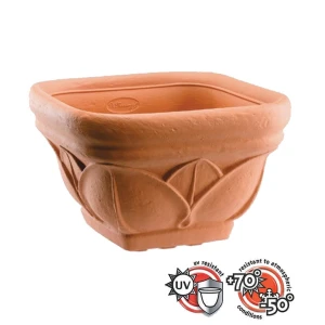 Ciotola quadra pottery collection lotus