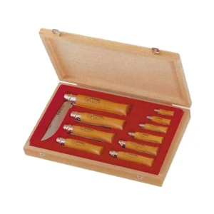Cofanetto in legno coltelli opinel