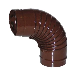 Curva chiusa con bordo antiovalizzante lamiera porcellanata marrone