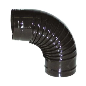 Curva chiusa con bordo antiovalizzante lamiera porcellanata nera