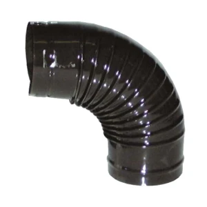 Curva chiusa con bordo antiovalizzante lamiera porcellanata nera