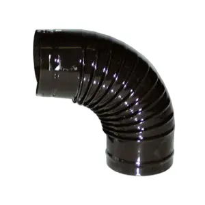 Curva chiusa con bordo antiovalizzante lamiera porcellanata nera