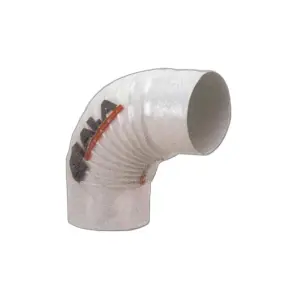 Curva porcellanata chiusa ala bianca