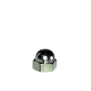 Dado esagonale cieco tornito in ottone nichelato