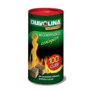 Diavolina accendifuoco natura 100 cubi