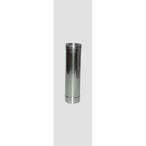 Tubo Diritto Inox AISI 304 per Stufe - Altezza 50 cm - Diametro 10 cm