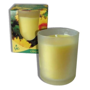 Fiaccola citronella in vetro