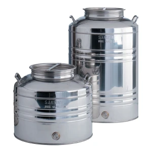 Fusto olio inox 18/10 sansone modello aggraffato