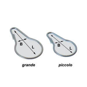 Gancio per tenda doccia a.583
