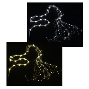 Gocce led cascata filo rame