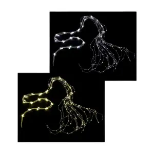 Gocce led cascata filo rame