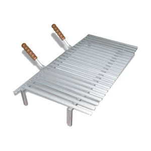 Gratella inox a 2 manici a.530/52