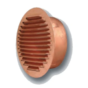 Griglia tonda di ventilazione da incasso in rame