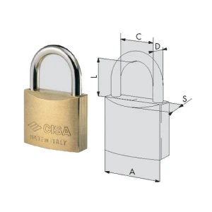 Lucchetto in ottone cisa 22010