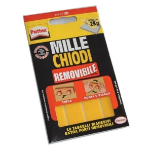 Pattex millechiodi removibile biadesivo 4x2 henkel