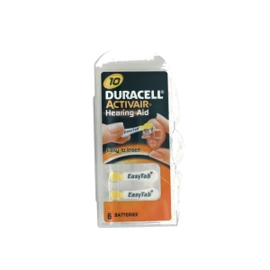 Pile duracell easytab da10  1,4v-6p