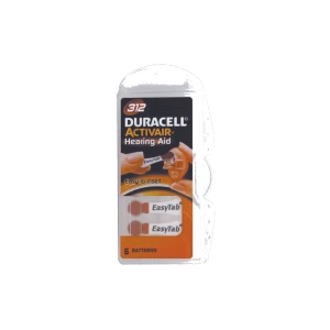 Pile duracell easytab dl312 1,4v-6p