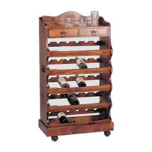 Portabottiglie con ruote per 30 bottiglie