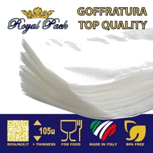 Sacchetto goffrato per macchina sottovuoto