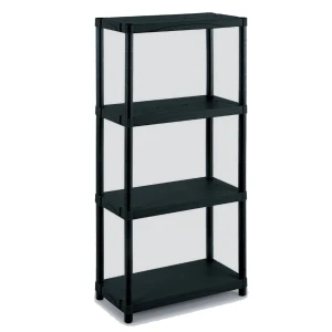 Scaffale plastica nero – S/4